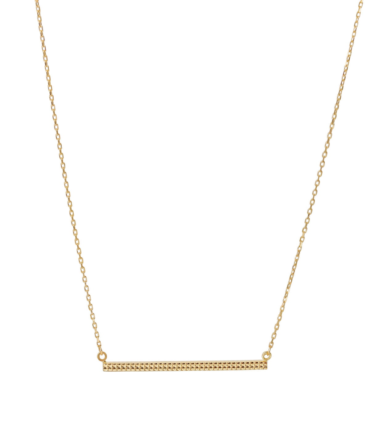 gold t bar chain necklace