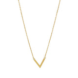 gold v shaped necklace