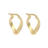 18ct Yellow Gold Medium Hoops