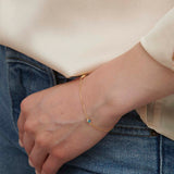 18ct Solid Gold Evil Eye Bracelet
