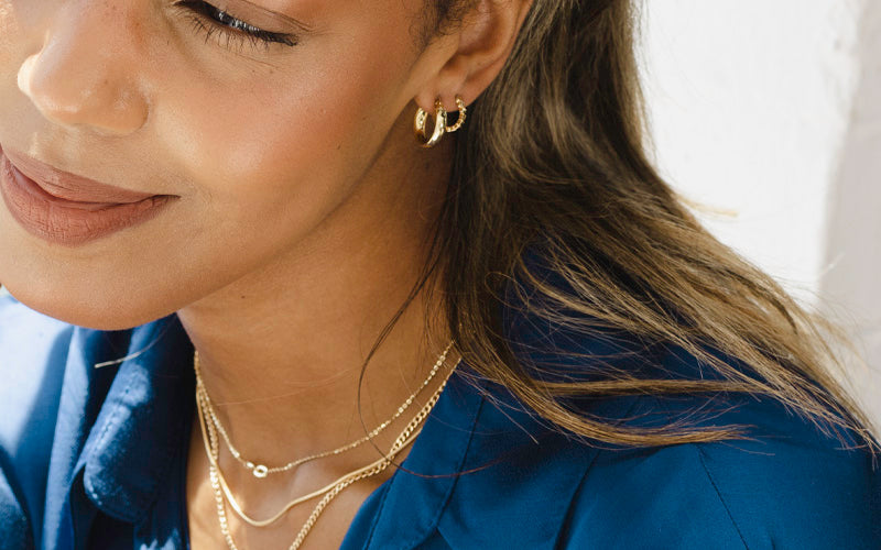 How to Style Yellow Gold Hoop Earrings