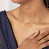 18ct Yellow Gold Double Heart Necklace