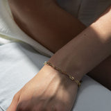 18ct Solid Yellow Gold Link Bracelet 