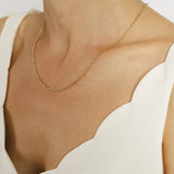 18ct Solid Gold Belcher Chain Necklace