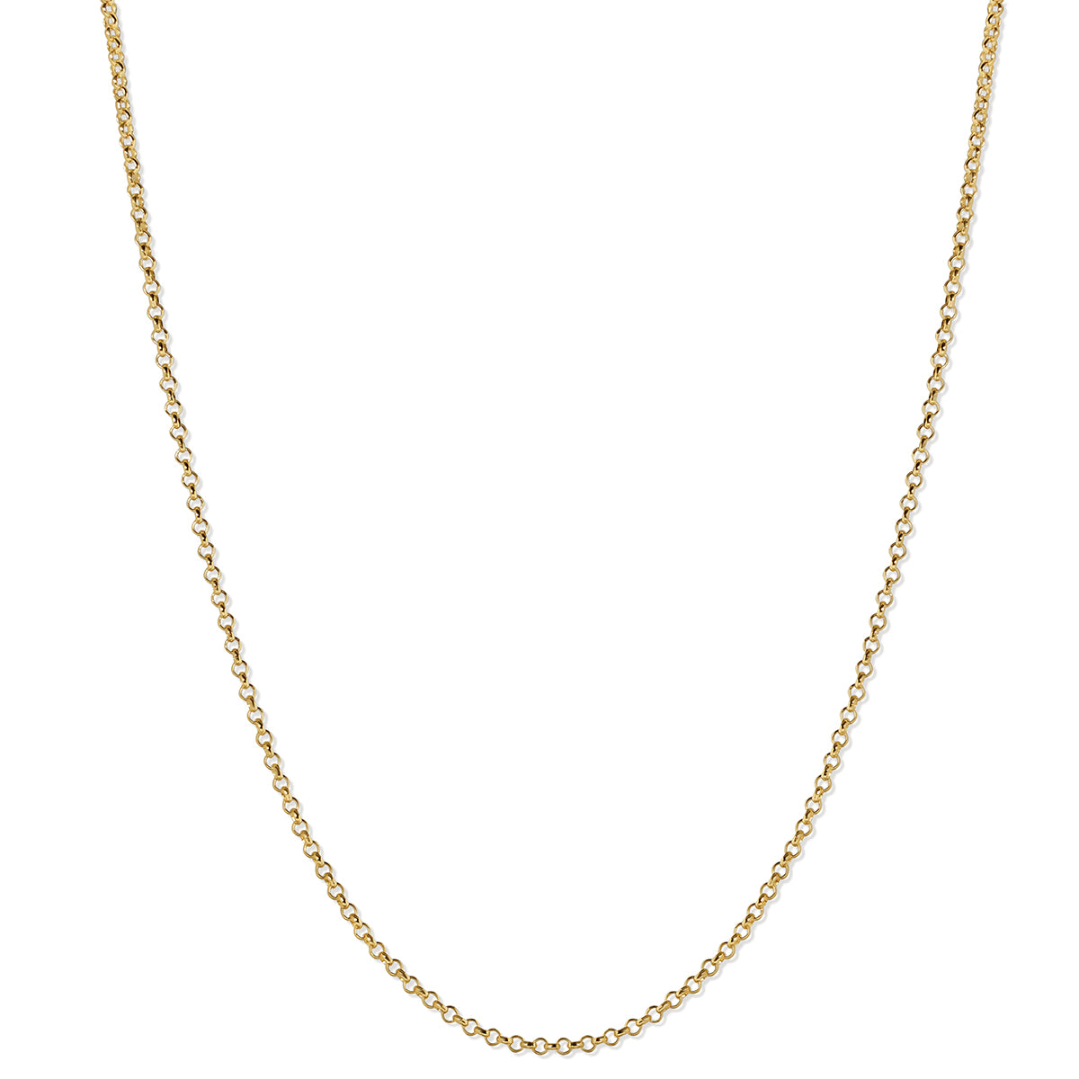 18ct Solid Gold Belcher Chain Necklace