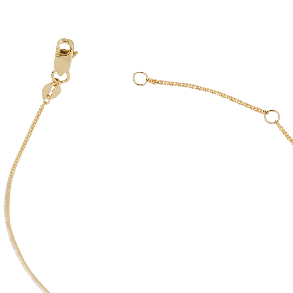18ct Solid Gold Gemstone Curb Chain Bracelet