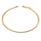 18ct Yellow Gold Flat Herringbone Bracelet