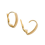 18ct Yellow Gold Chunky Lever Back Earrings