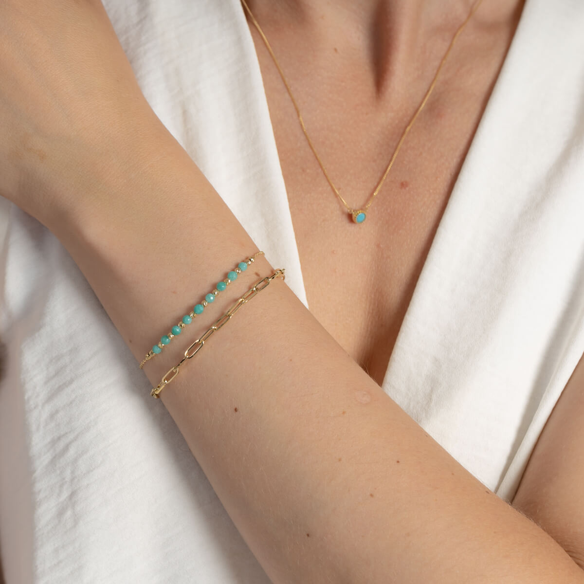 18ct Solid Yellow Gold Link Bracelet 