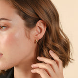 18ct Solid Yellow Gold 15mm Hoop Earrings
