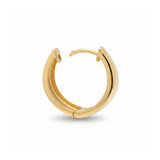 18ct Chunky Curved Gold Hoop Earrings