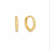 18ct Solid Gold 6mm Cartilage Hoop Earrings