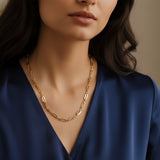 18ct Solid Yellow Gold Chunky Link Necklace