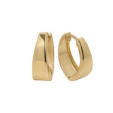 18ct Yellow Chunky Gold Hoop Earrings