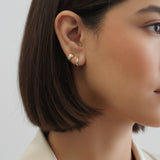 18ct Yellow Gold Small Thin Hoop Earrings