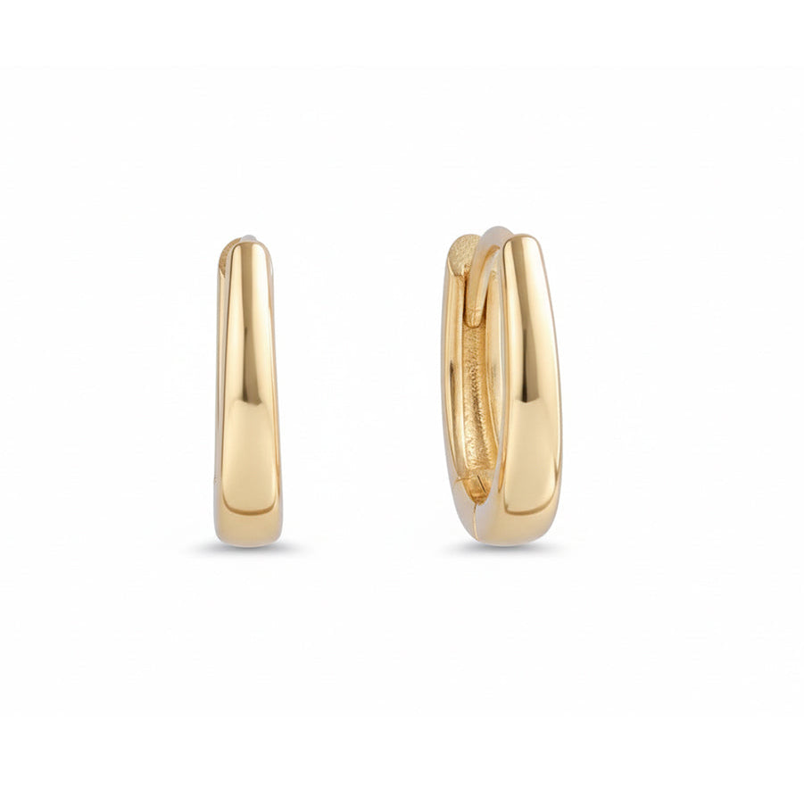 18ct Yellow Gold Small Thin Hoop Earrings