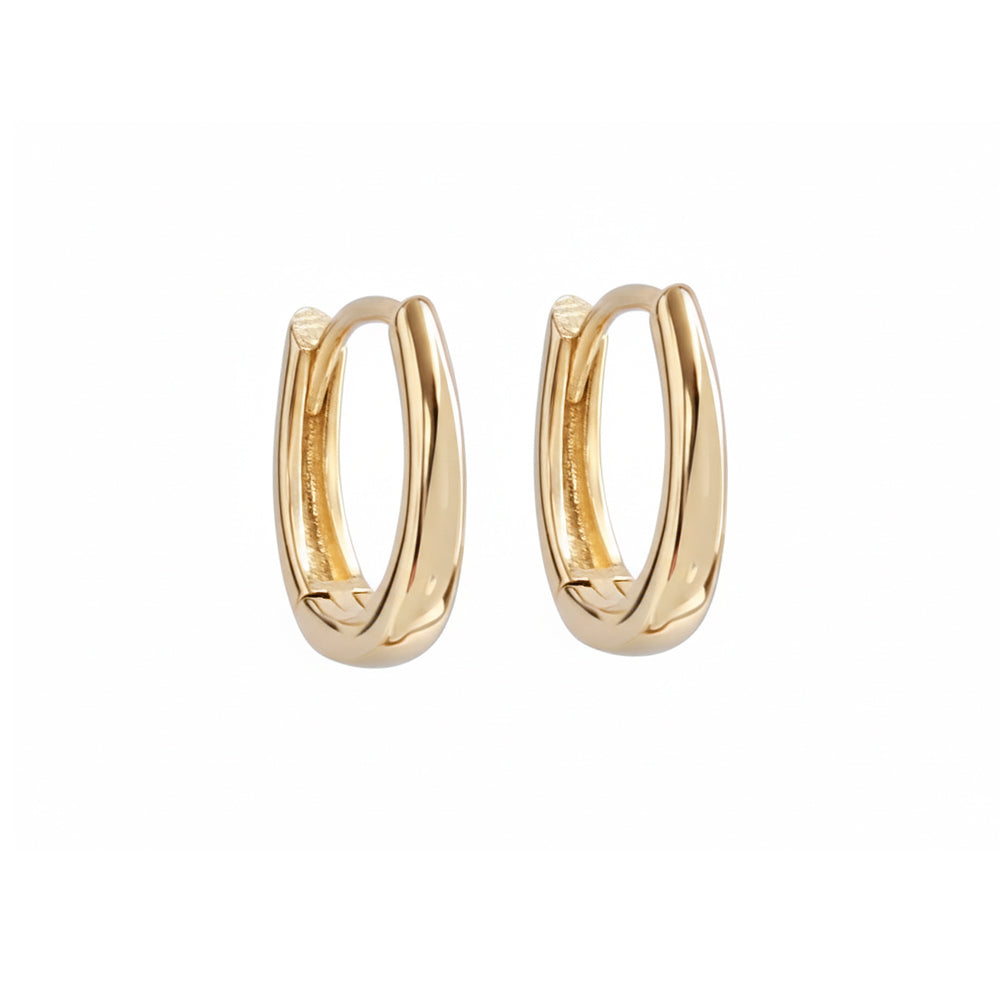 18ct Yellow Gold Small Thin Hoop Earrings