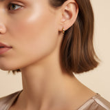 18ct Yellow Solid Gold 12mm Huggie Hoops earrings