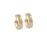 Criss Cut hoop Earrings in 10mm 18ct solid gold