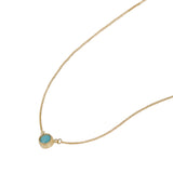 18ct Solid Gold Turquoise Gemstone Necklace