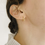 18ct Solid Gold Rope Hoop Earrings