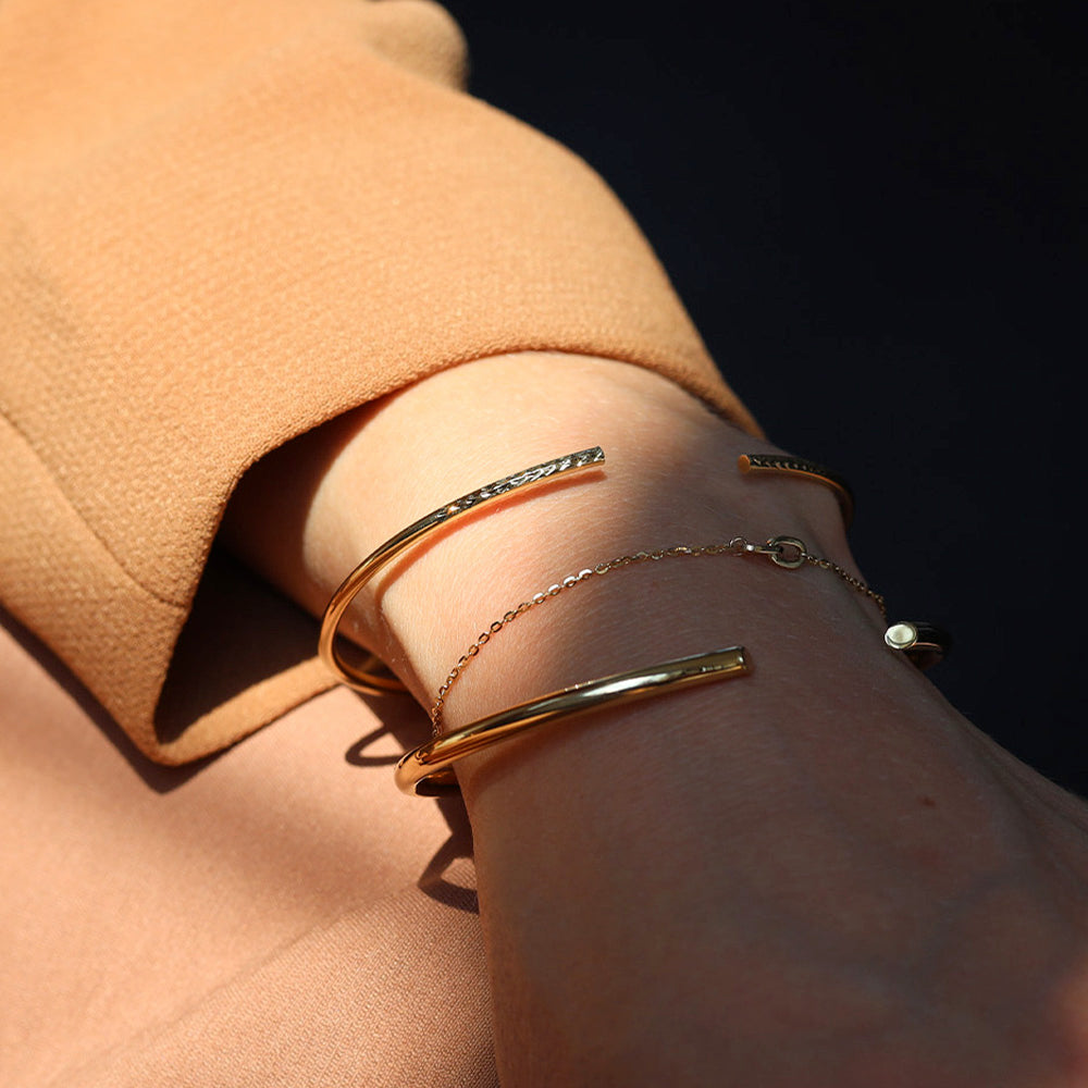 Attractive Heart Butterfly Gold Bracelet