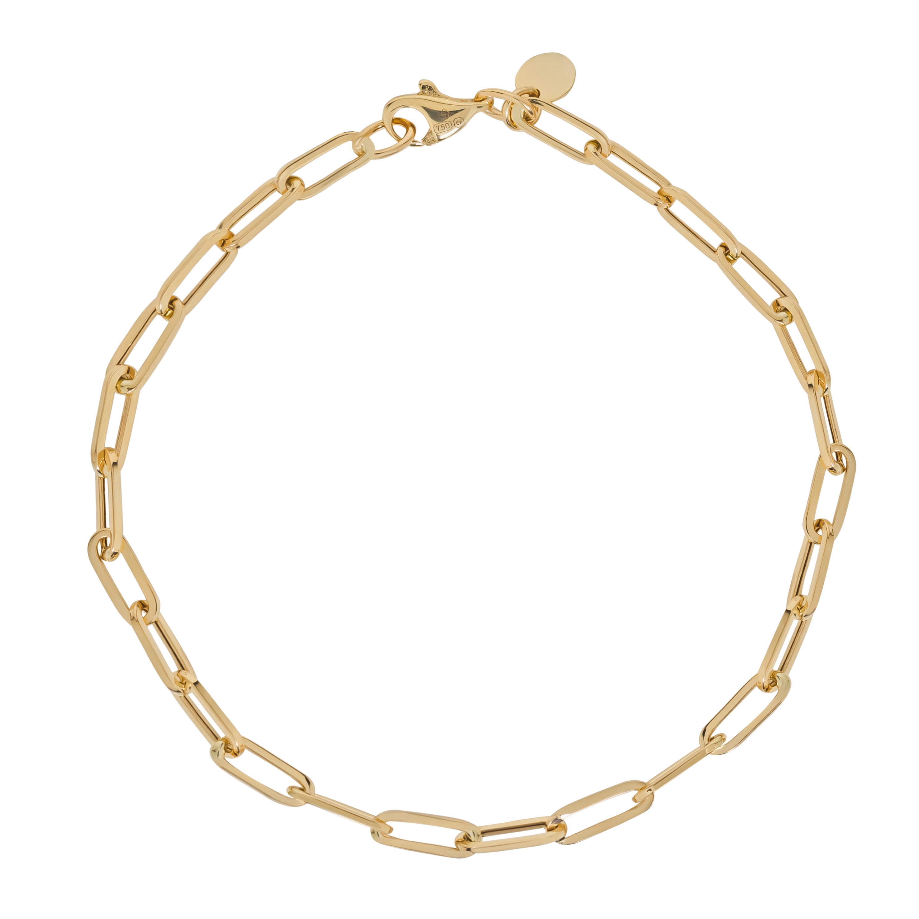 Fope Flex'it Solo 18ct Yellow Gold Bracelet With Three Colour Rondels