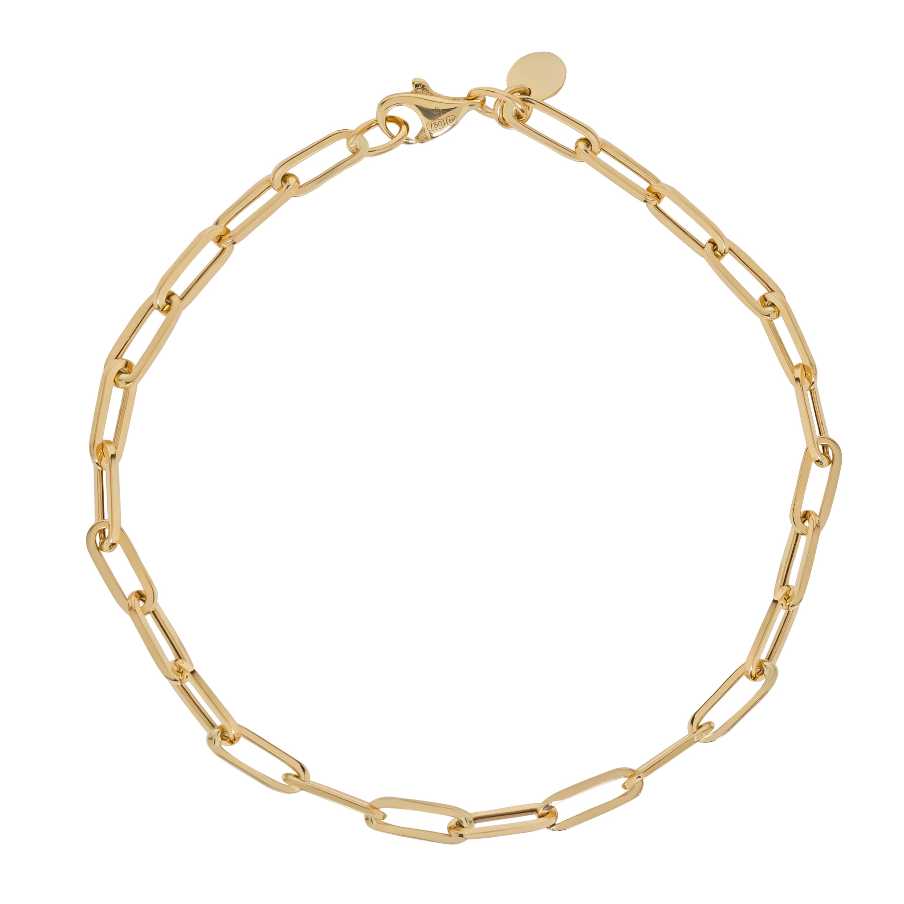 18ct Solid Yellow Gold Link Bracelet
