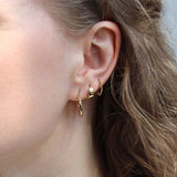 18ct Yellow Gold Small Huggie Hoop Earrings