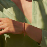 Signature 18ct Rose Gold Hinged Bangle