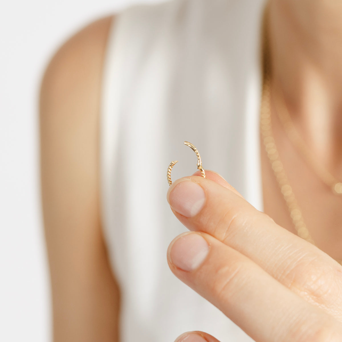 12mm Large Clicker Hoop Earrings