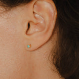 18ct Yellow Gold Turquoise Gemstone Stud Earrings