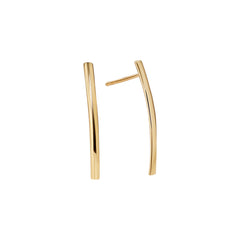 18ct Yellow Gold Long Bar Earrings