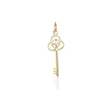 Noemi Key Pendant in Yellow 18ct Gold Key 18ct Gold Pendant Charm