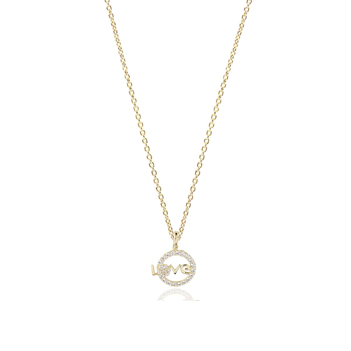 Gia Love 18ct Gold Pendant Charm With A Gold Chain