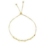 18ct Gold Gia Peardrop Chain Bracelet
