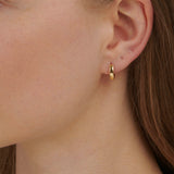 18ct 10mm gold hoop earrings for women