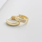 18ct 10mm gold hoop earrings for women