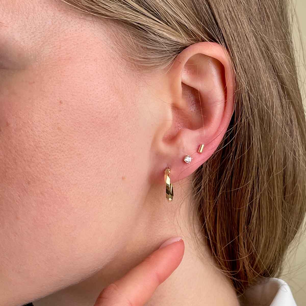 18ct Gold Creole Hoop Earrings