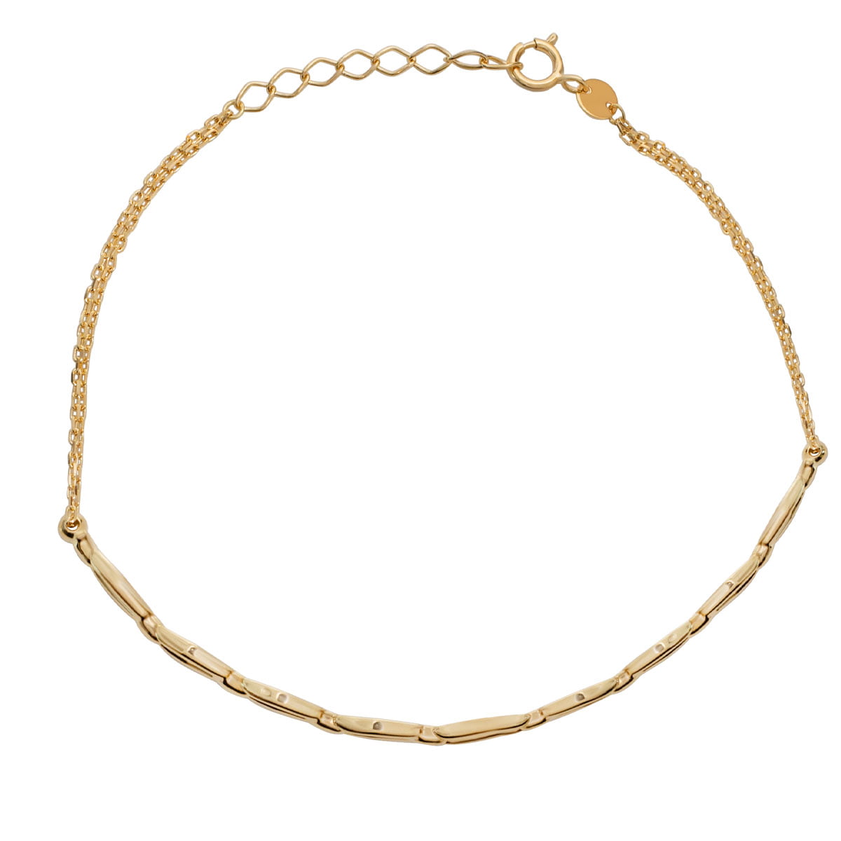 18ct Yellow Gold Cuff Chain Link Bracelet