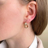18ct Large Gold Hoop Earrings