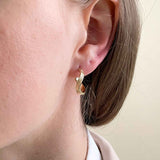 18ct Large Hoop Earrings Gold