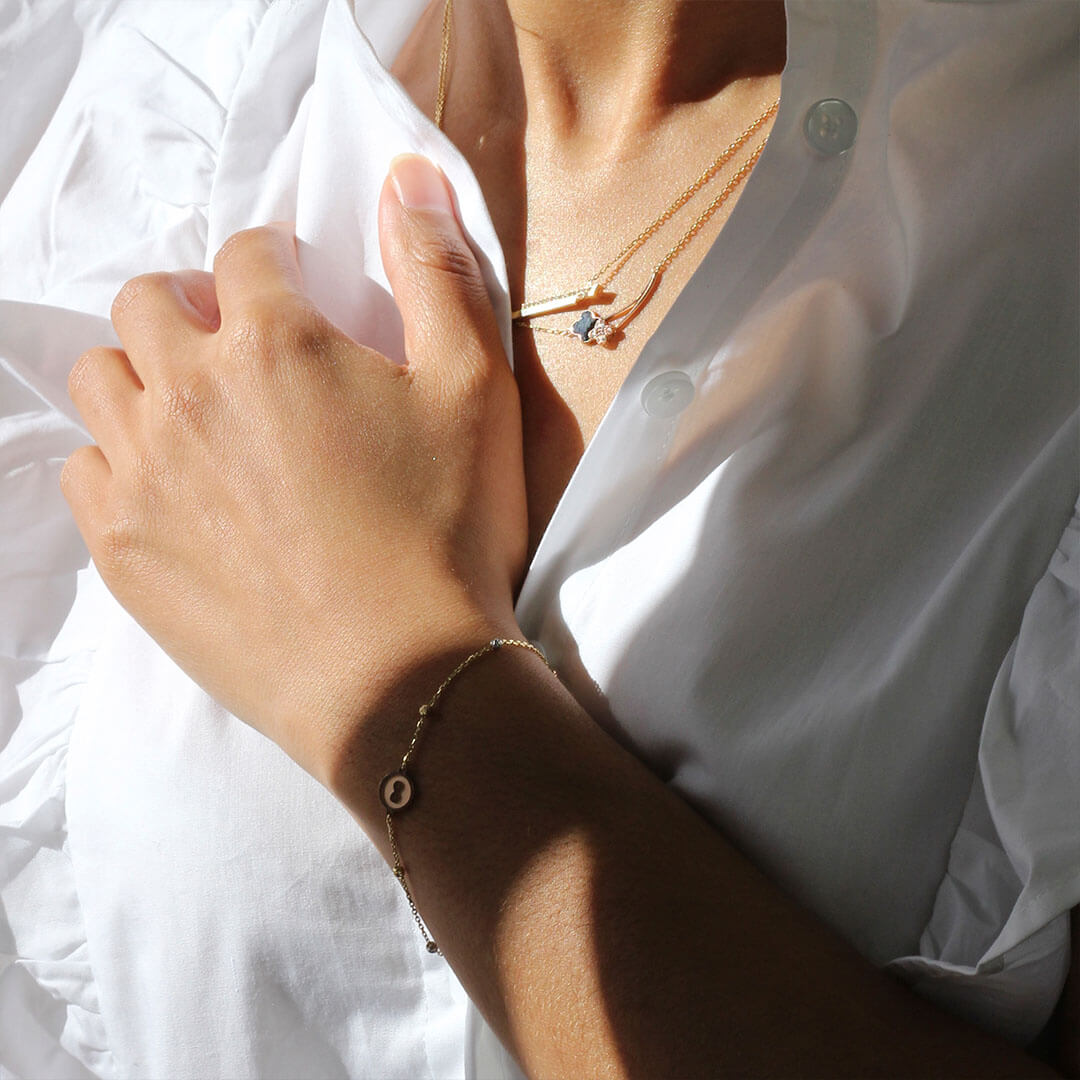 18ct Solid Rose Gold Infinity Bracelet Auric Jewellery