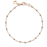 18ct Rose Gold Ball Bracelet