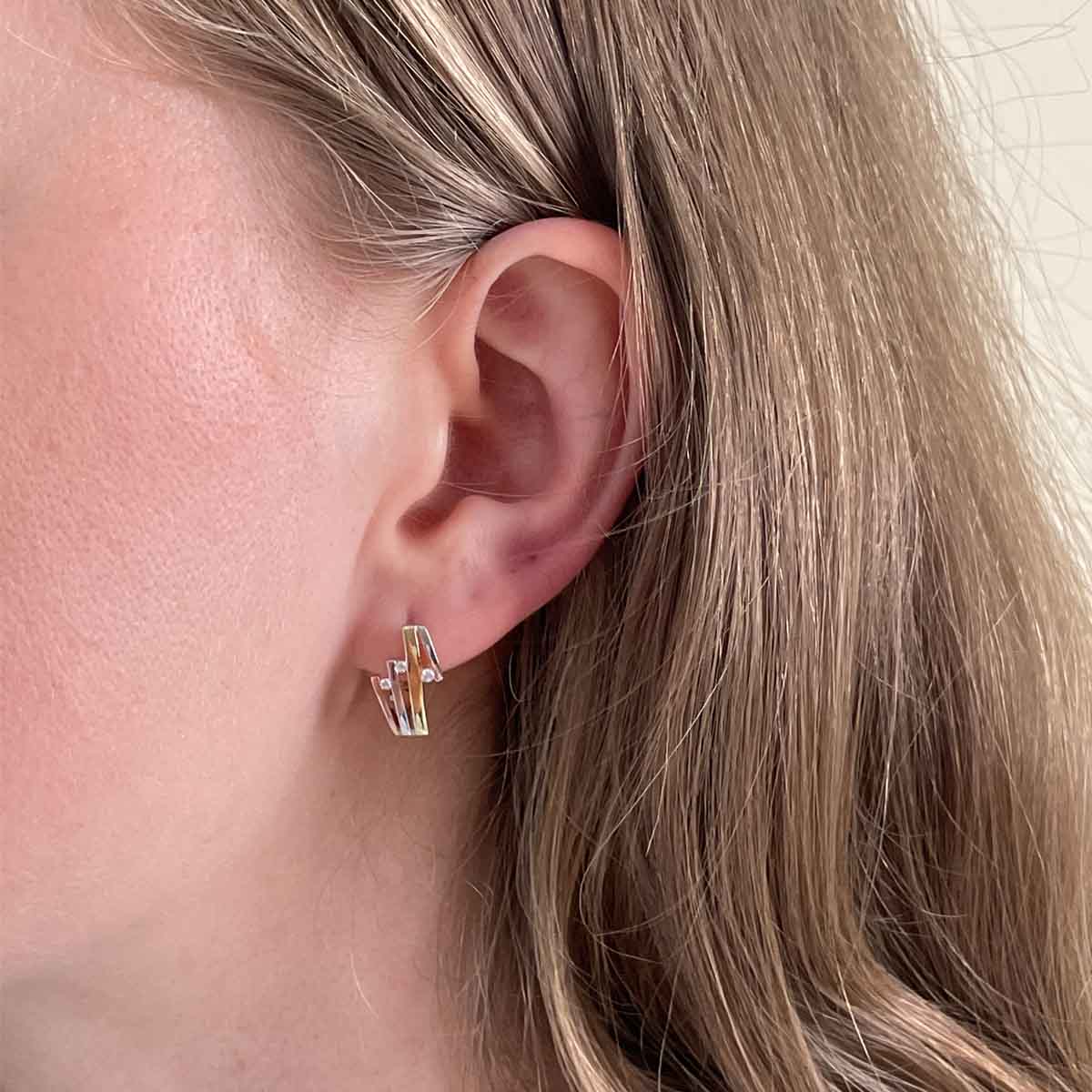18ct Rose Gold Clip On Earrings