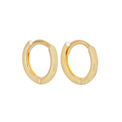 18ct Solid Gold 6mm Cartilage Hoop Earrings