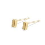 18ct Solid Gold Bar Stud Earrings