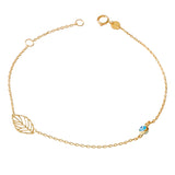 18ct Yellow Evil Eye Gold Bracelet