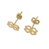 18ct Solid Gold Four Leaf Clover Earrings3