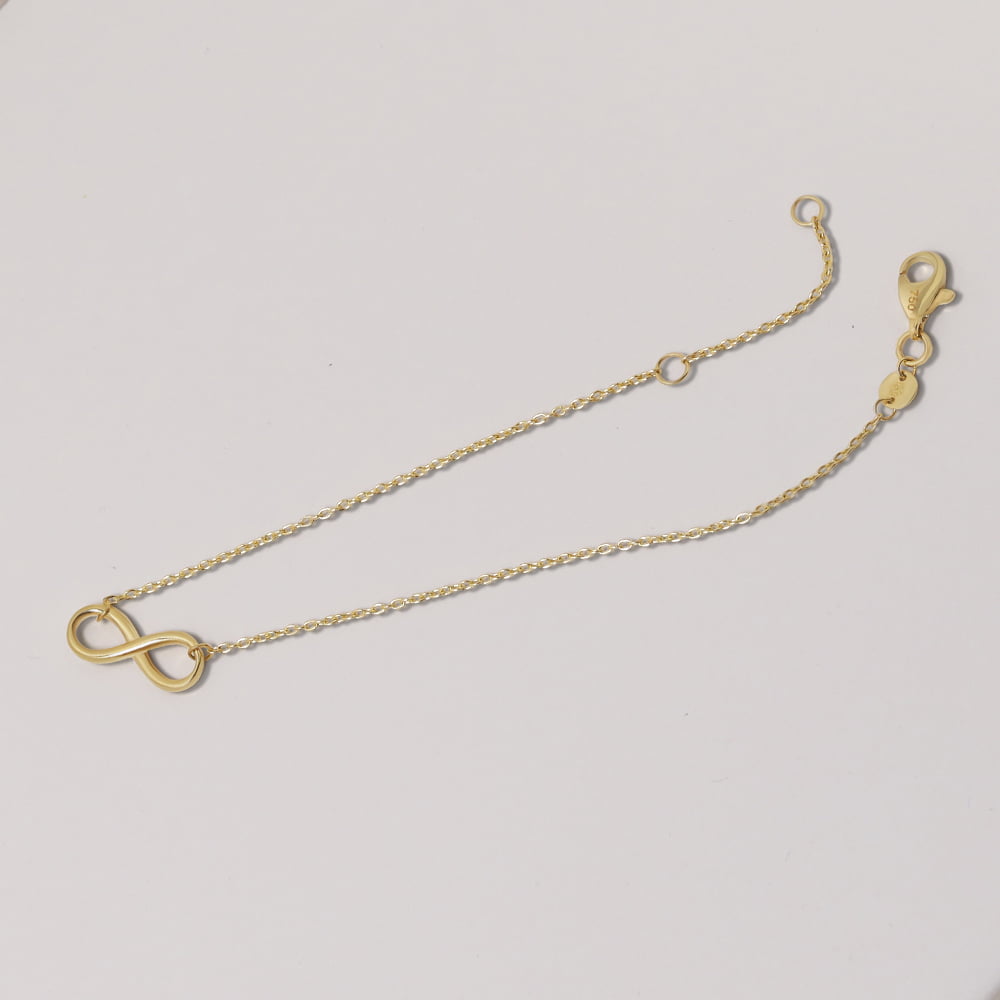 Solid gold clearance infinity necklace